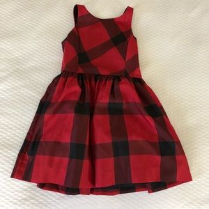 Red plaid dress